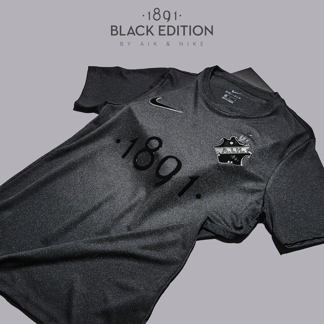 Beautiful Nike AIK 1891 Black Edition 2019 Kit Released Footy